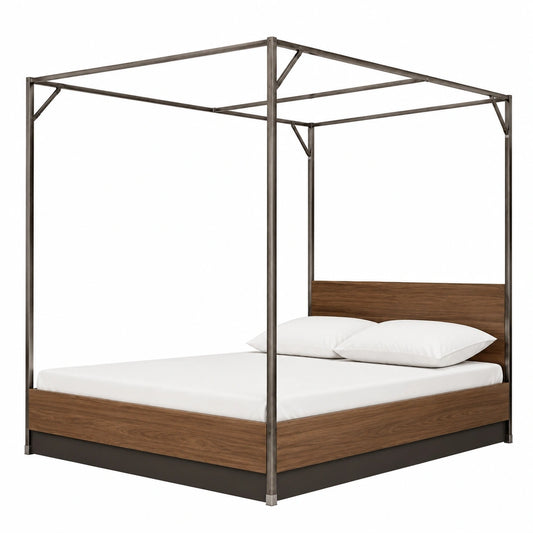 lit-a-baldaquin-en-acier-inoxydable-avec-moustiquaire-integree-yosvhi7605zf