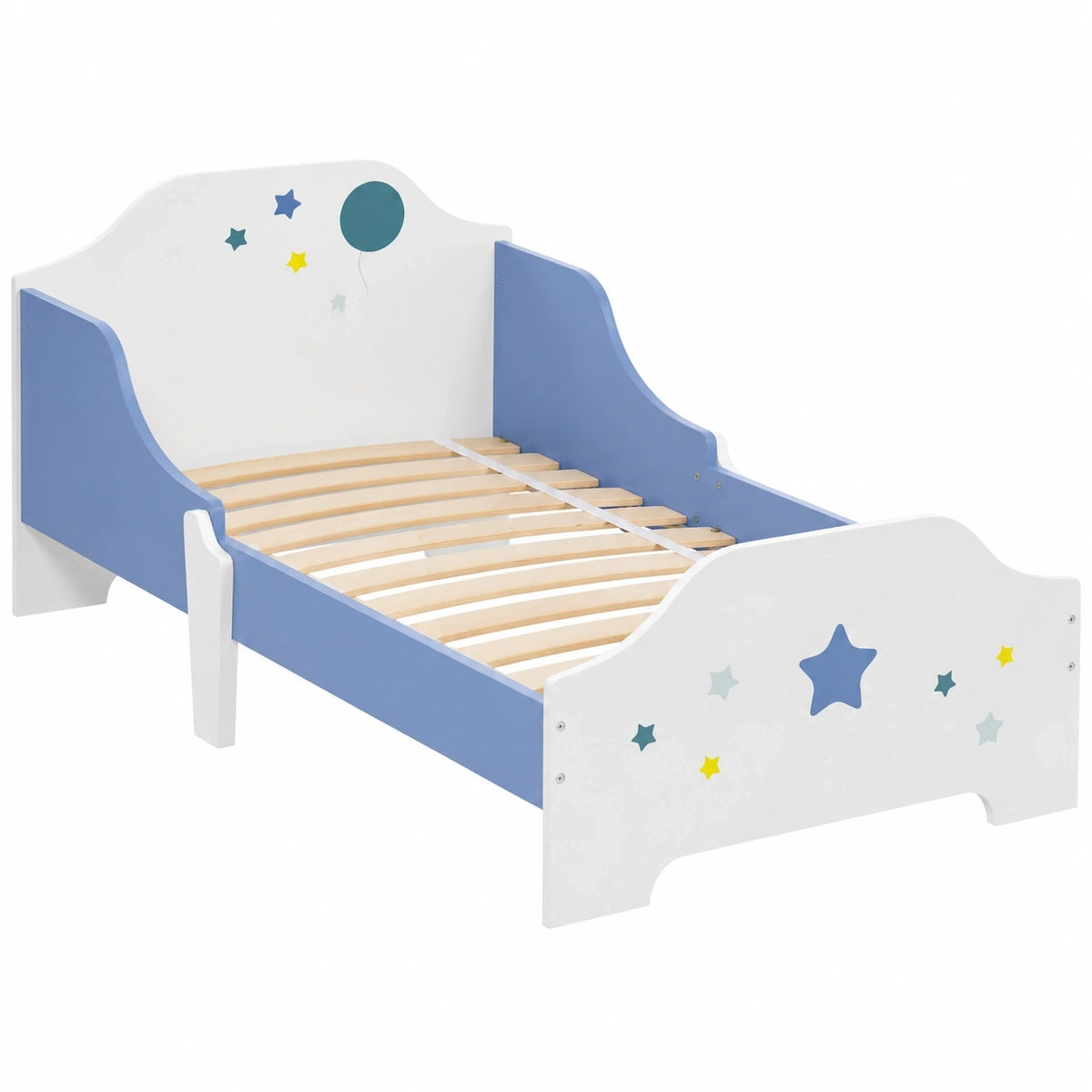 lit-au-sol-pour-enfants-avec-design-etoiles-et-sommier-ishctm7025wp